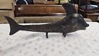 West African Benin Bronze Fish Sculture 17"