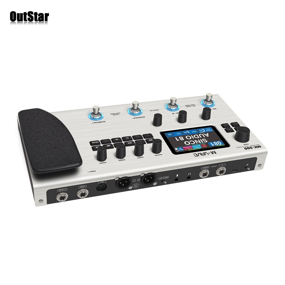 M-WAVE MK-300 Guitar Bass Effects Pedal Audio Processor 160+