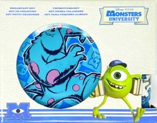 Monster University Breakfast Set 3 Pcs Ceramic Plate Bowl Mug Children Porcelain