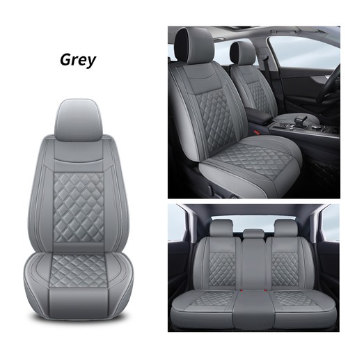 Car Seat Covers 2/5-Seater Front Rear PU Leather For Dodge Challenger SXT ST R/T - Picture 22 of 23