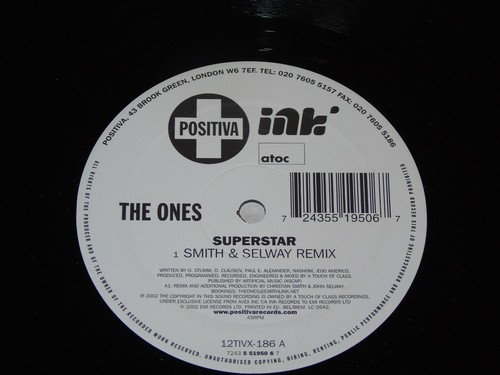 THE ONES - Superstar - 2002 UK 4-track 12" Vinyl Single - Picture 5 of 6