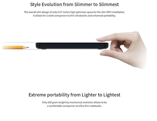 LG USB 2.0/3.0 Ultra Slim External Drive DVDRW CDRW CD/DVD Burner Writer GP65⭐ - Afbeelding 4 van 4