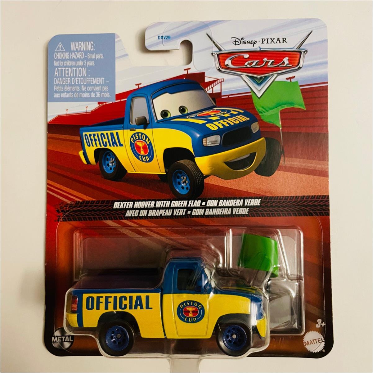 DISNEY PIXAR CARS - ДЕКСТЕР ГУВЕР С ИЗГОТОВЛЕННЫМ НА ЗАКАЗ АВТОМОБИЛЕМ С ЗЕЛЕНЫМ ФЛАГОМ 2190₽