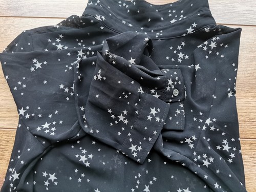 Levi's knielang geknöpftes Damenkleid Größe S sehr guter Zustand schwarzes Sternmuster seitlicher Reißverschluss - Bild 7 von 12