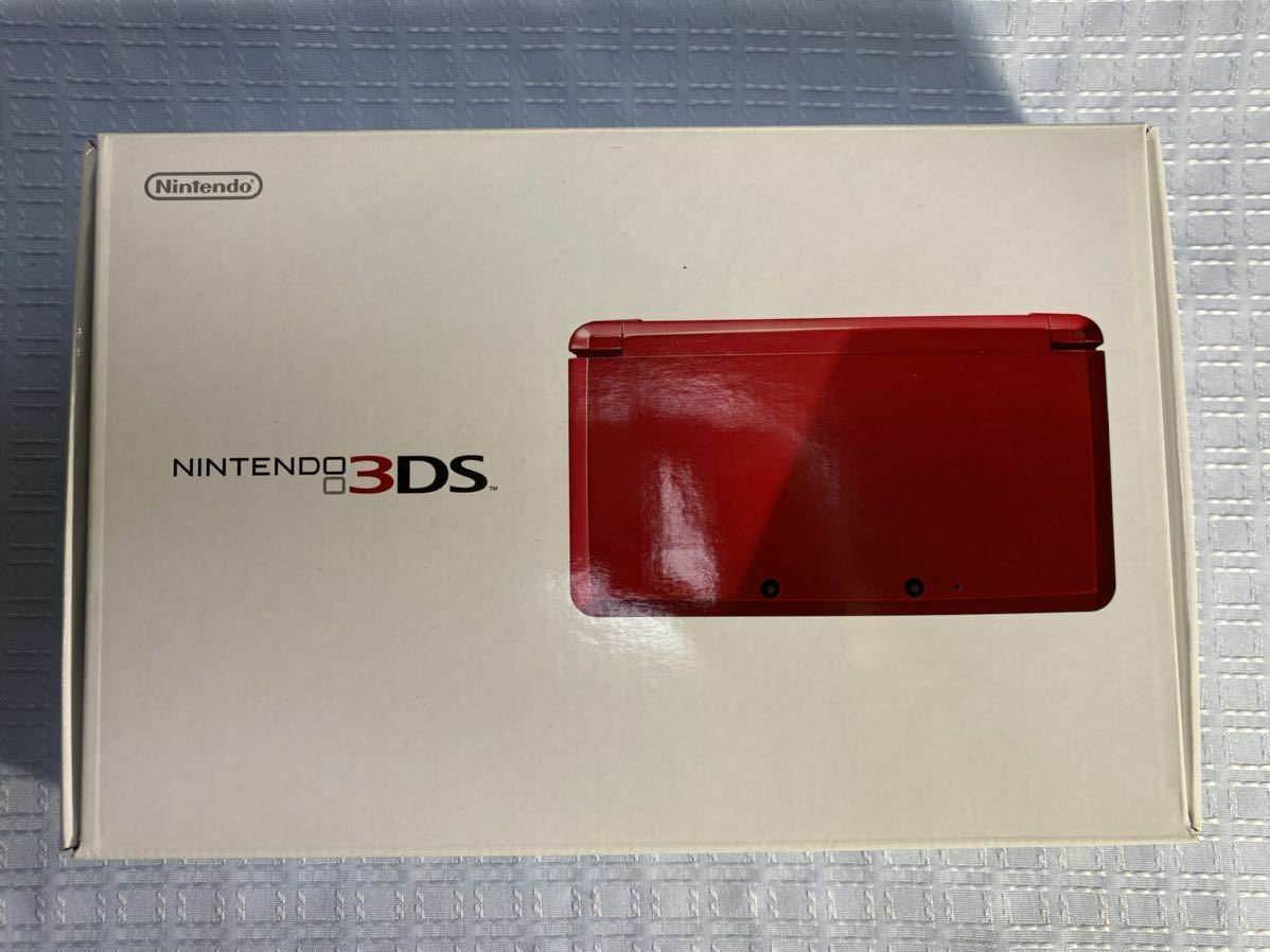 Nintendo 3DS Metallic Red Console Charger Box Japanese ver