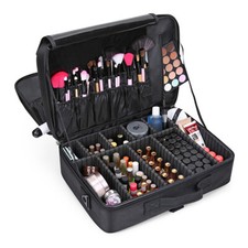 Extra Large Beauty Make Up Nail Tech Cosmetic Box Artist Vanity Case Storage Bag