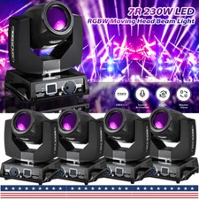 4PCS 230W 7R Sharpy 17 Gobos Moving Head Beam Stage Lighting Zoom 16 8 Prism DMX