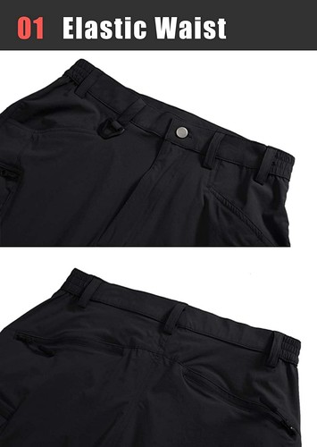 Mens Atheletic Cargo Pants Outdoor Hiking Training Sturdy Quick Dry Trousers - Picture 23 of 47