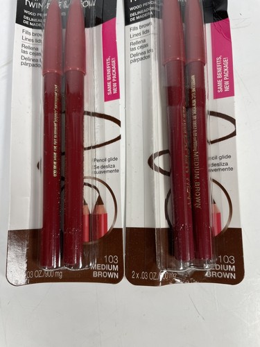 4 Maybelline Expert Wear Twin Brow And Eye Wood Pencil #103 Medium Brown - Picture 3 of 8