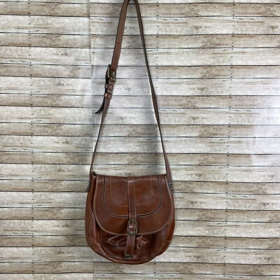 PATRICIA NASH Barcellona leather vintage women's saddle bag