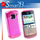 New Pink Soft Gel TPU Cover Case For Nokia E5 + Film