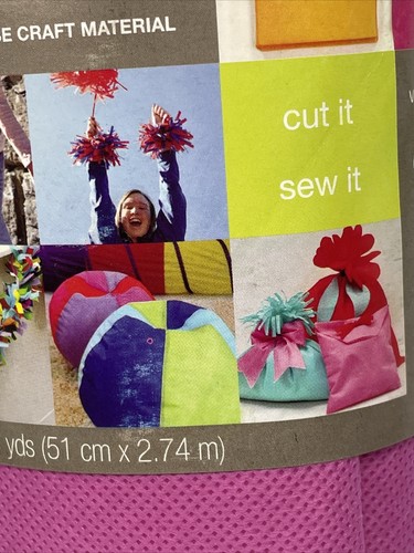 OLY Fun Multi-Purpose 20" Craft Material 3-Yard, Pink. New - Picture 4 of 10