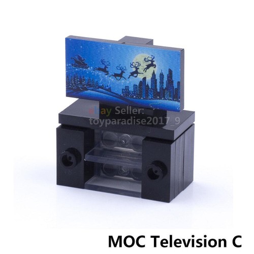 MOC Street City Casa Camera Mobili Vista Blocchi Mattoni Scena Fai da Te Bulk - Foto 47 di 68