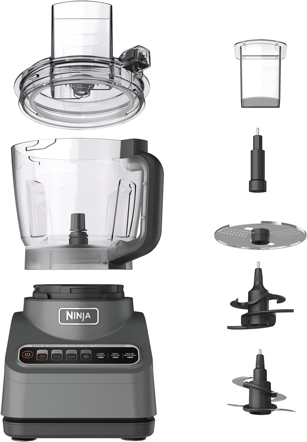 Food Processor, Professional Plus, 1000 Peak Watts, 4 Functions for Chopping,...