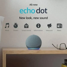New Echo Dot 4th Gen Alexa Smart Speaker - All Colors Avail - Ships to PR
