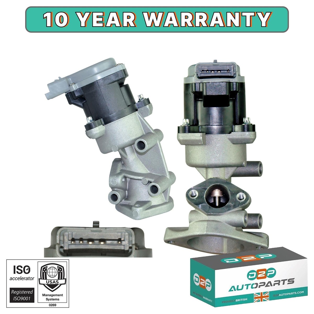 Left EGR Valve for Land Rover Discovery 4 2.7 ltr TDV6 LR018323 Left EGR Valve for Land Rover Discovery 4 2.7 ltr TDV6 LR018323