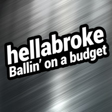 1 Hellabroke Car Sticker Auto Race Drift Jdm Decal Boost Tuner Truck Vw Euro