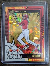 2024 Donruss Baseball James Wood Red Ice Bomb Squad 130 / 149 #16
