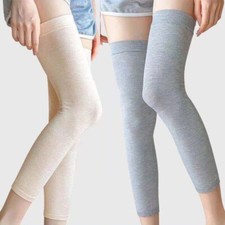 Women Plain Thin Over Knee Long Socks Stockings Stretch Thigh High Leg Warmers  