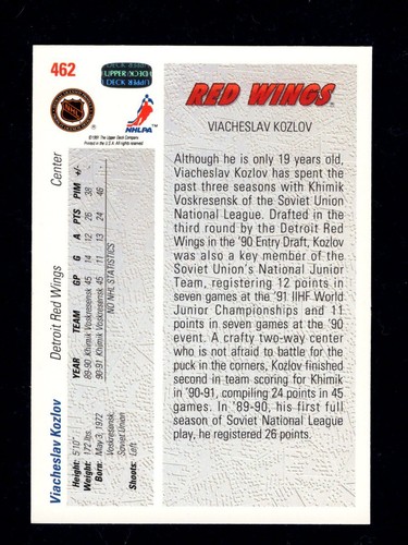 1991-92 Upper Deck Base Hockey Cards 401-500 Including Rookies - You Pick  $1 EA - Picture 405 of 712