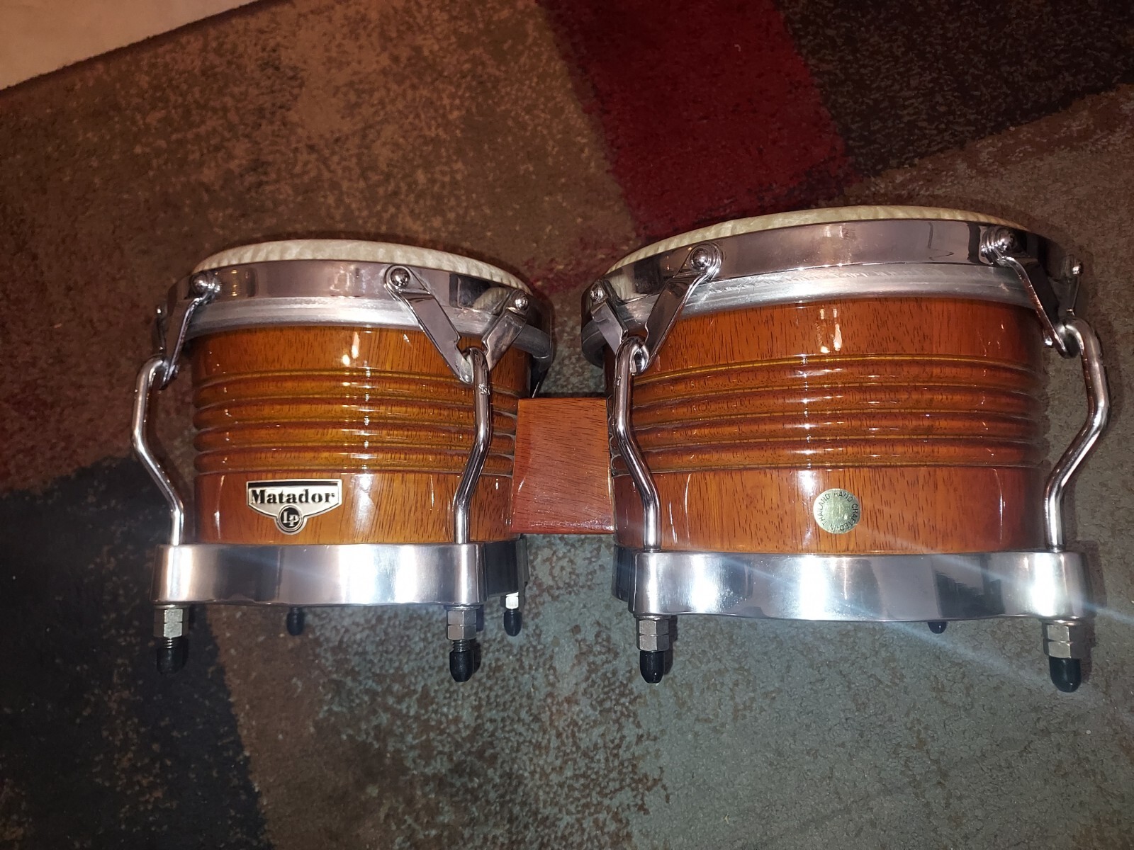 LP Matador Bongos 71/4" and 85/8" Remo Heads. eBay