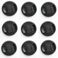 10x 49mm 40.5 52 58 62 67 77 72 82 mm Camera Center Pinch Snap On Front Lens Cap