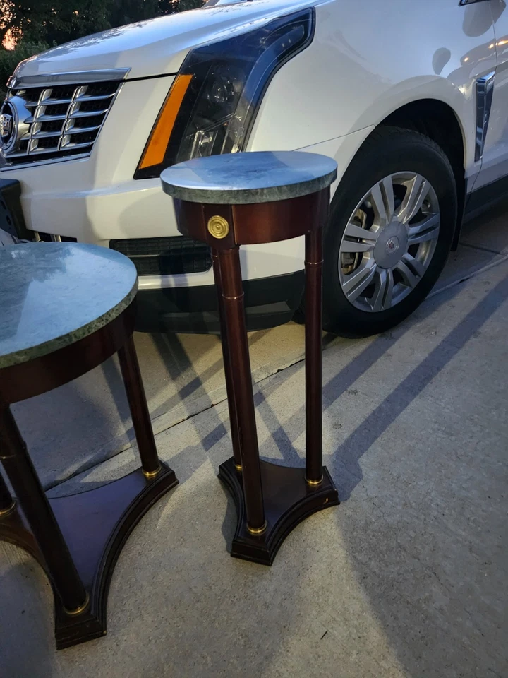 Набор из 2 красивых мраморных столов - Изображение 4 из 4