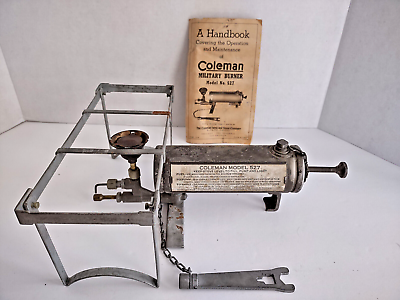 VINTAGE WW2 COLEMAN MILITARY STOVE MODEL 527 SINGLE BURNER VINTAGE WW2 COLEMAN MILITARY STOVE MODEL 527 SINGLE BURNER