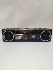 SHARP STEREO RADIO CASSETTE RECORDER, WQ-562, POWERS ON