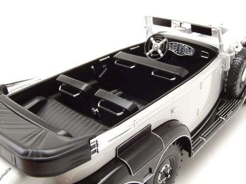 Mercedes G4 Cabrio W31 1938 Gris Claro Negro Coche a Escala 1:18 MCG - Imagen 7 de 9