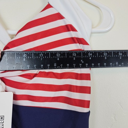 EKOUAER COSTUME DA BAGNO STILE PINUP RETRÒ donna L pantaloncino lungo integrato nuovo bagno - Foto 5 di 14