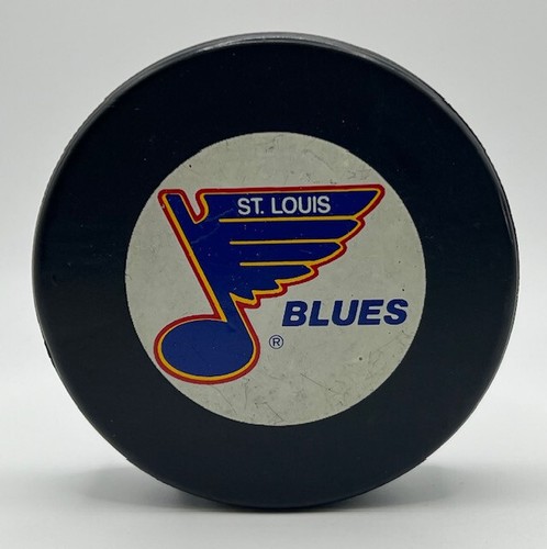 1990's St. Louis Blues Official NHL Game Puck + Cube #2