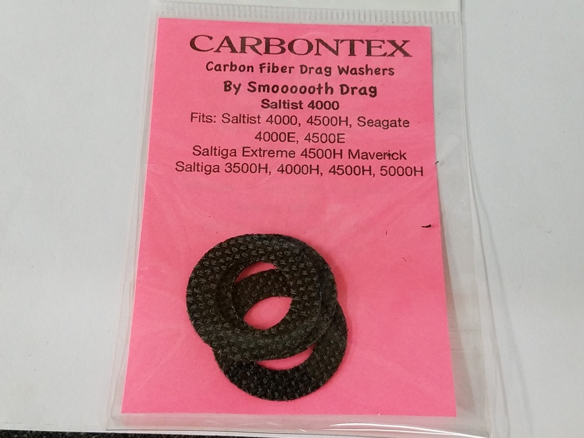 1 Set Carbontex Drag Washers Fits Daiwa Saltist 4000-4500E, Extr. 4500H  Saltiga