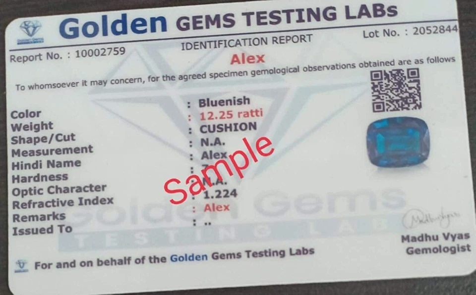 Certified 16.25 Ratti / 15.00 Carat A+ Quality Natural Ruby Manik Ashtadhatu Gol - Image 2 of 2