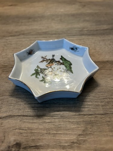 Vintage Octagonal Bird and Insect Trinket Dish - Bild 2 von 4