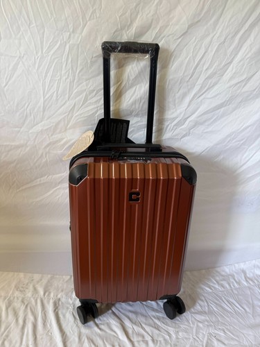 $400 CHAMPS 20" Element Copper Hardside Luggage Carry On Suitcase TSA Built In - Picture 2 of 7