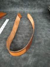 Vintage Handmade Leather Belt brown 28 jack Daniel's pattern