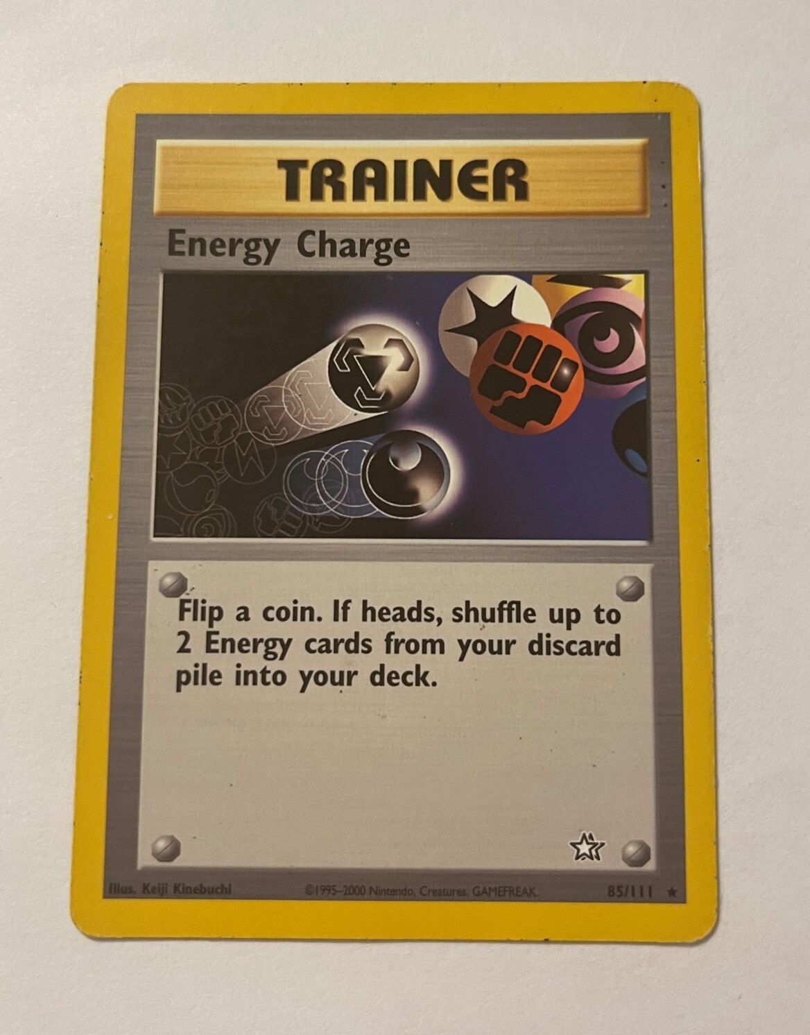 Energy Charge 85/111  Trainer Card Pokemon Card