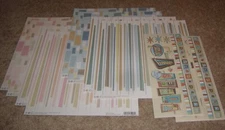 SEI BeBop Retrospect Retro 12x12 Single Sided Flat Print Papers w/Sticker Sheets