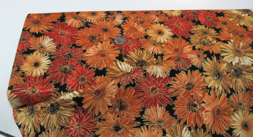 Timeless Treasures quilt-craft fabric HARVEST FLORAL blk 7 yds (cm-2093) Bolt!