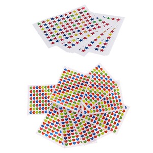 20Pcs-Multi-color-Love-Heart-amp-Star-Adhesive-Stickers-Reward-School-Teacher