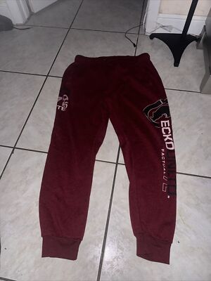 Ecko Mens Sweatpants Sz XL Red Used