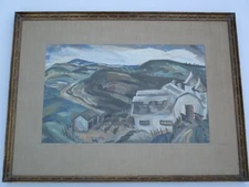 RICHMOND KELSEY  PAINTING LANDSCAPE  IMPRESSIONIST EXPRESSIONISM MODERNISM WPA