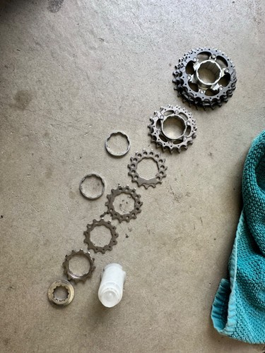 Shimano Dura Ace CS-7700 9 Speed Cassette 12-25, Gently used, minor wear