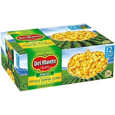 Del Monte Whole Kernel Corn Made With Fresh Cut With Natural Sea Salt 12/15.25