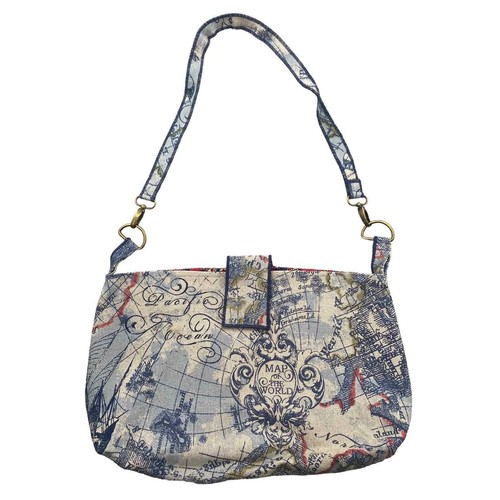 Custom Handmade Vintage Floral Purse Fashion Shoulder Bag IVORY - Picture 6 of 9