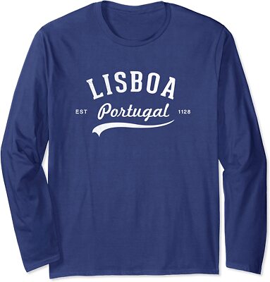 Lisbon Portugal Souvenir Classic Retro Vintage Lisboa Long Sleeve T-Shirt