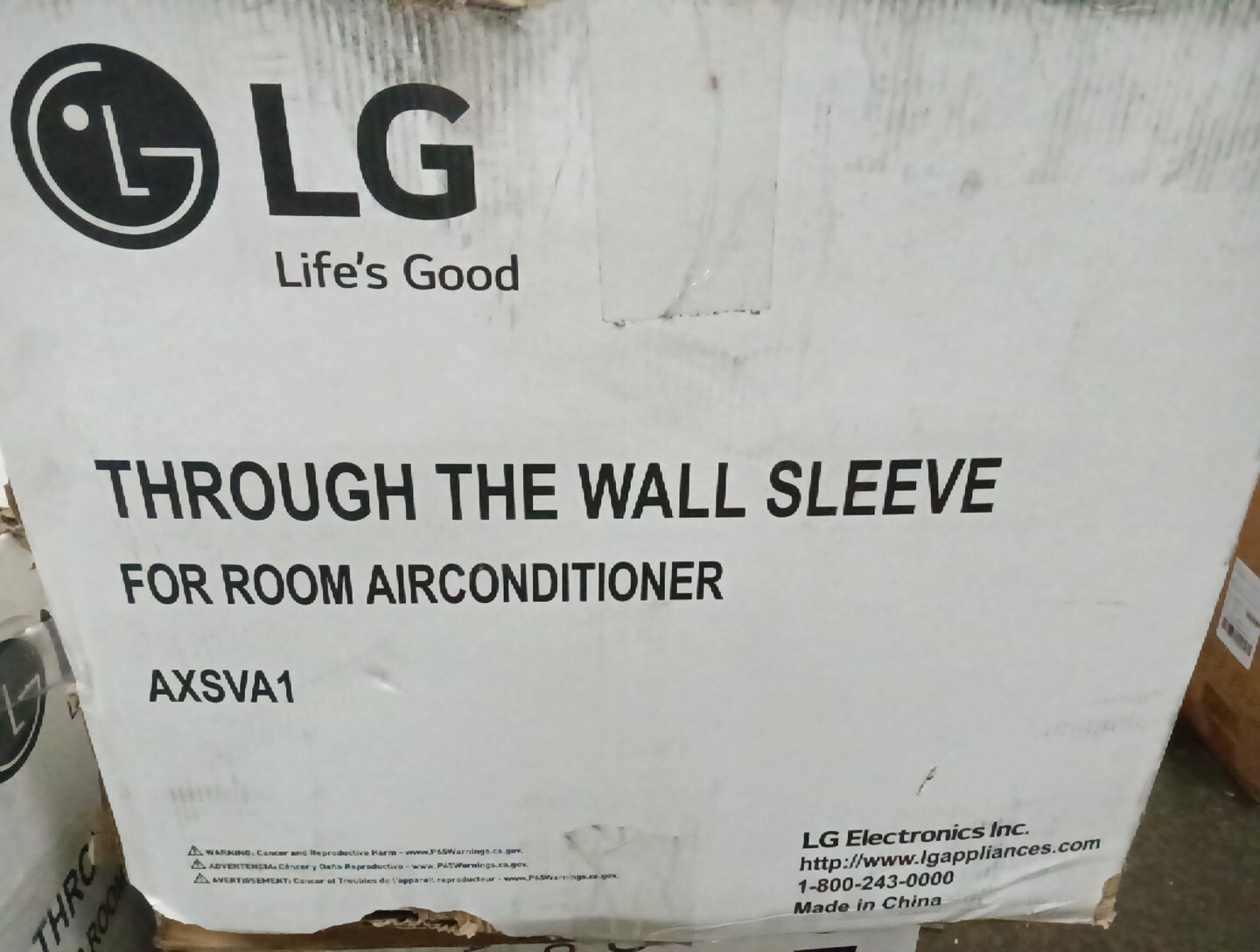 LG 26 In. Wall Sleeve for ThroughtheWall Air Conditioners AXSVA1