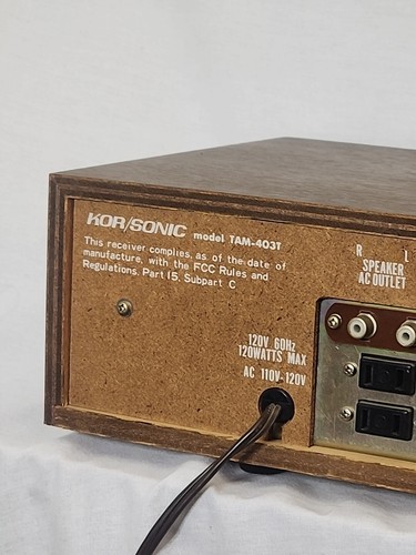 Vintage SOLID STATE KOR/SONIC AM FM 8Track Tape Player. Tested - Picture 6 of 6