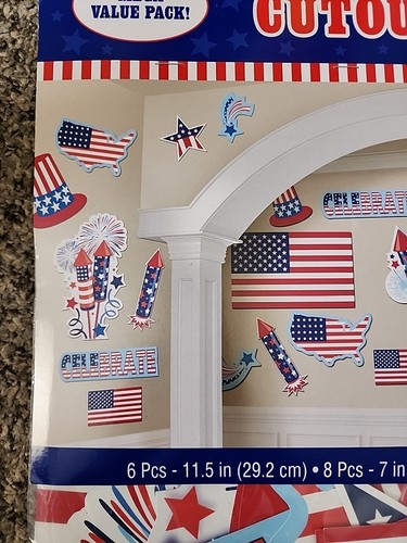 Independence Day Cutouts Patriotic Election 30 Pieces Various Sizes - Picture 4 of 7